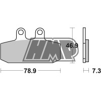 Pastilhas travão APRILIA ETX / MX / RED ROSE / TUAREG / CAGIVA / FANTIC / GARELLI / GILERA / HONDA 125 CRM / MTX / NSR / NX / RTV / XL / MOTO-GUZZI / MORINI / SACHS / SIMSON - BREMBO